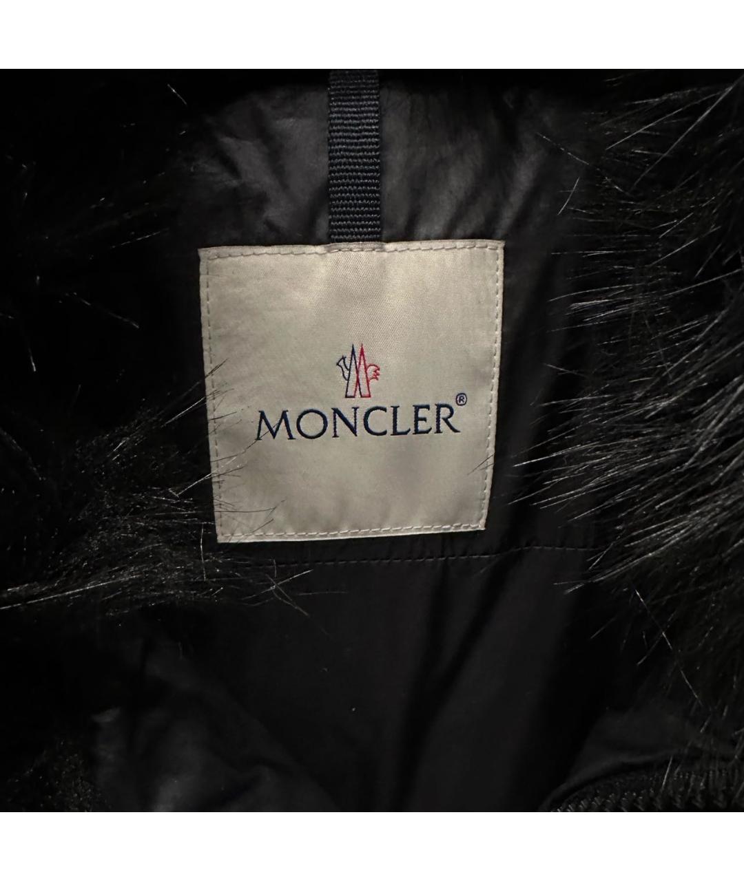 MONCLER Черный кашемировый пуховик, фото 3