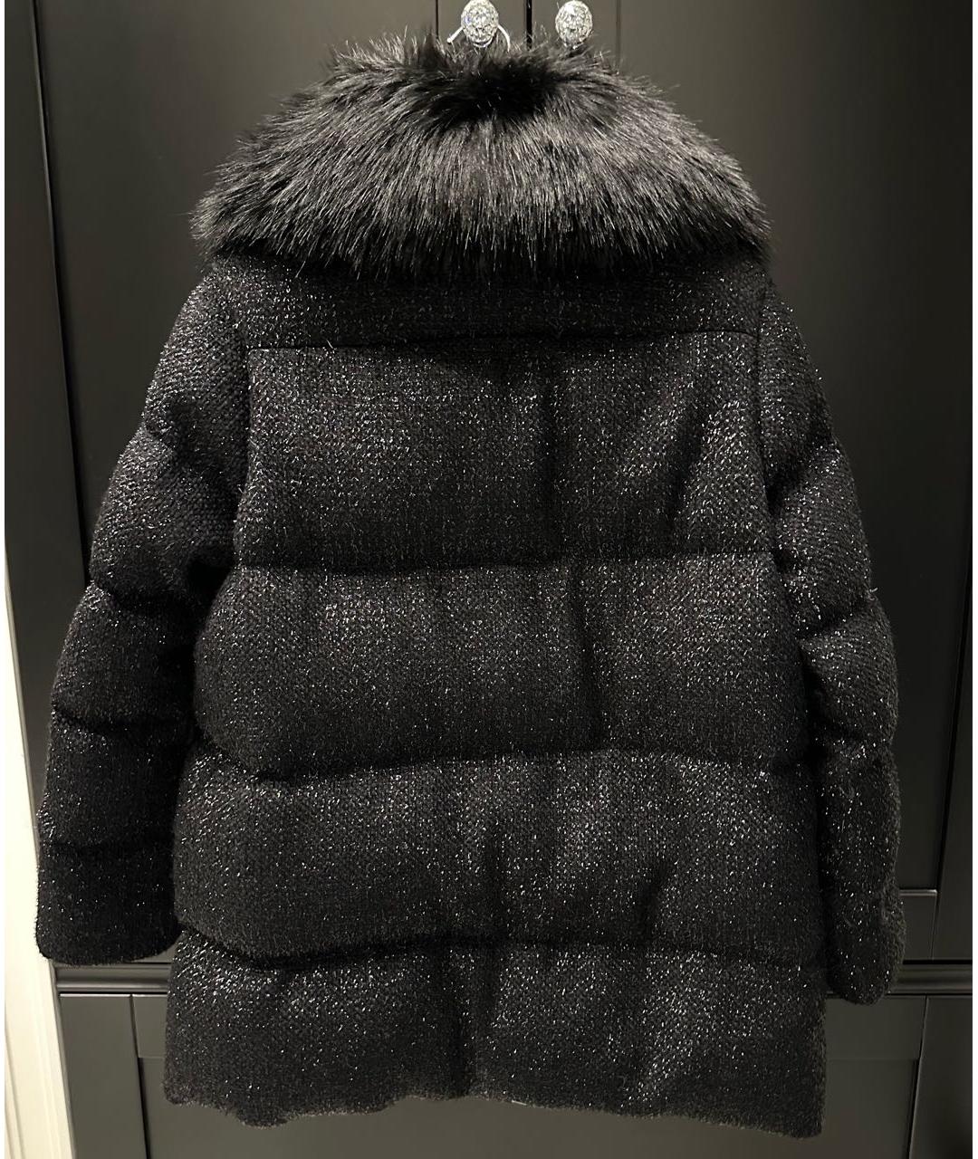 MONCLER Черный кашемировый пуховик, фото 2