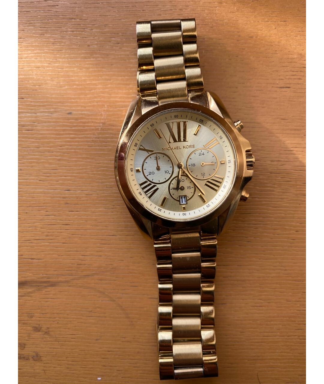 MICHAEL KORS Золотые позолоченные часы, фото 4