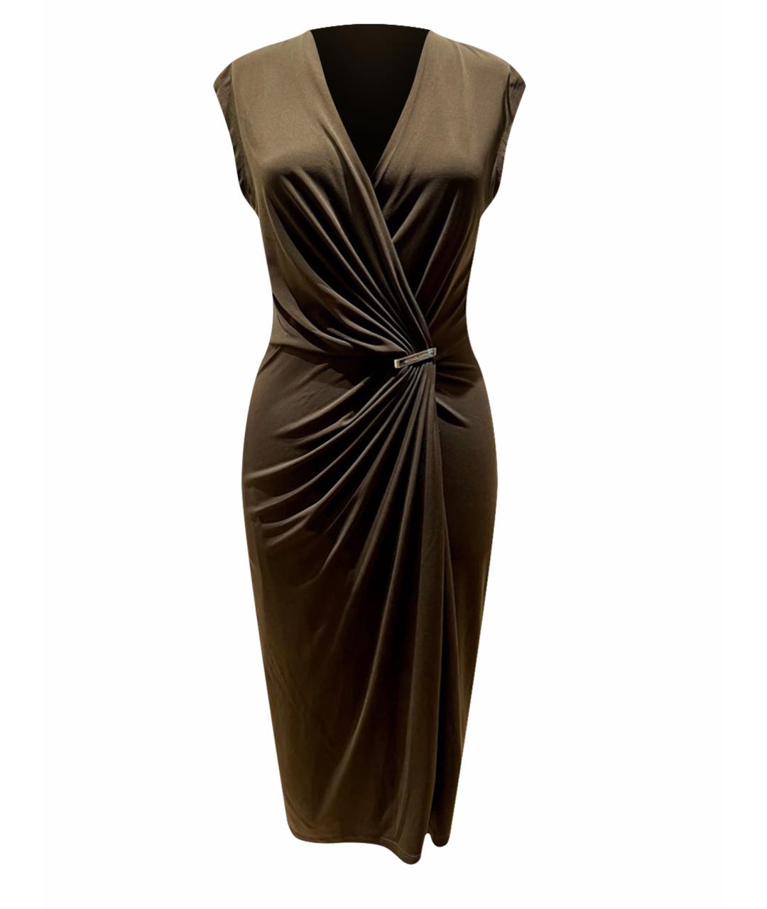 MICHAEL KORS Коричневое полиэстеровое коктейльное платье, фото 1