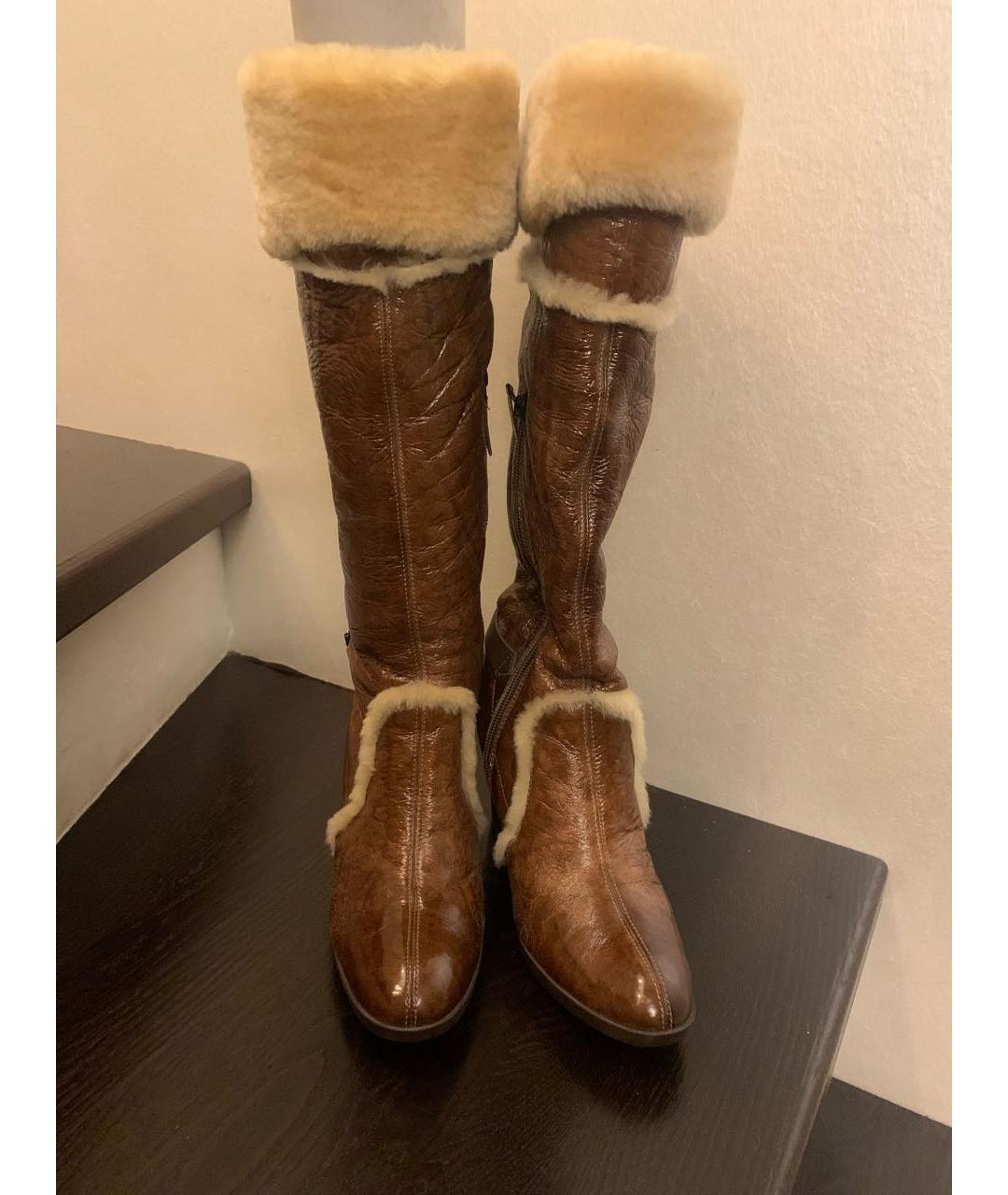 CASADEI Коричневые сапоги, фото 2