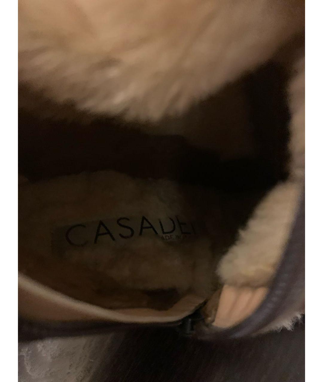 CASADEI Коричневые сапоги, фото 8