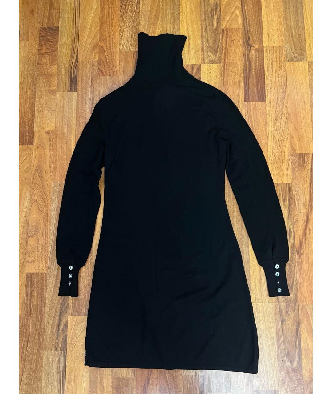 AZZARO Черное кашемировое повседневное платье, фото 2