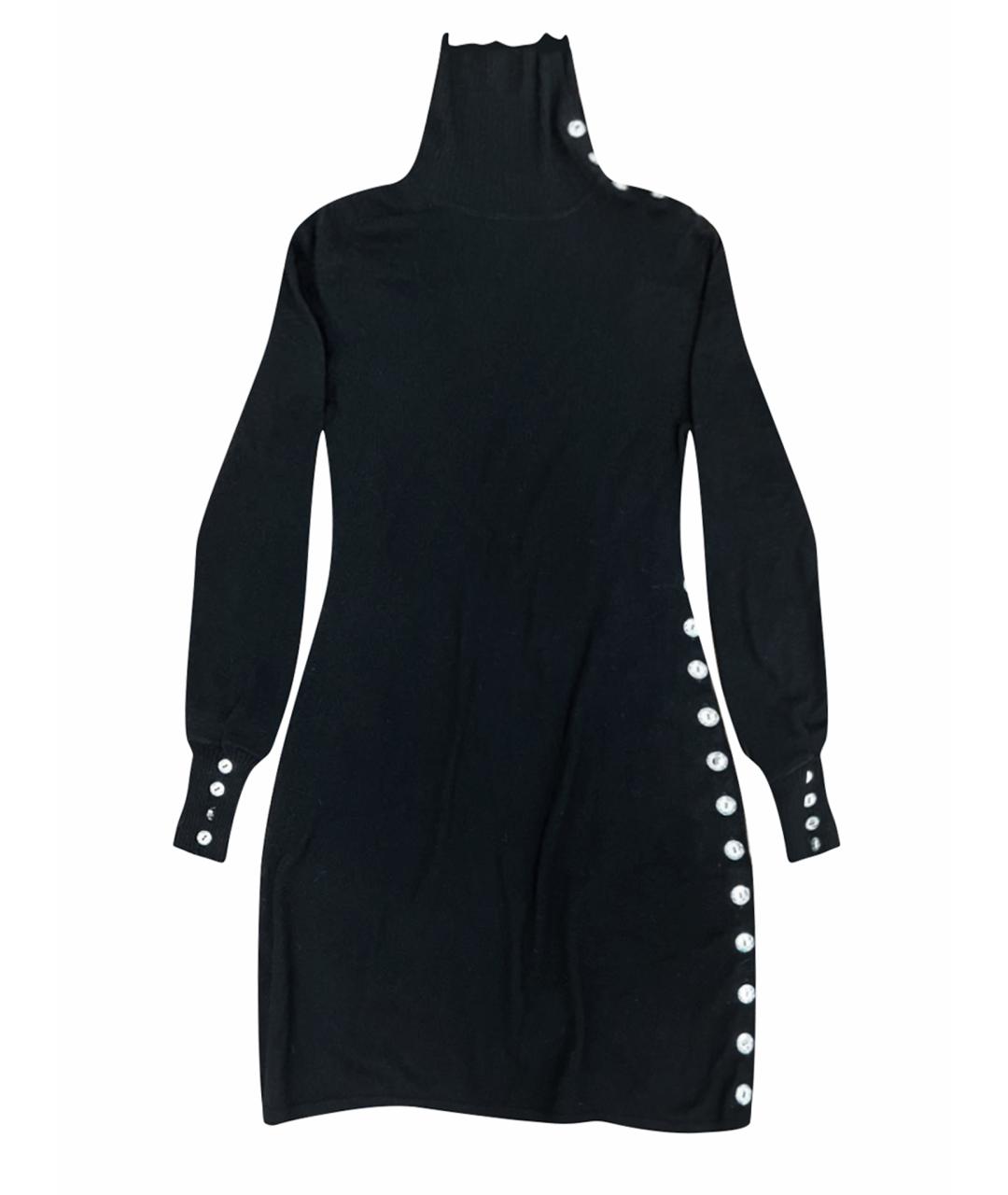 AZZARO Черное кашемировое повседневное платье, фото 1
