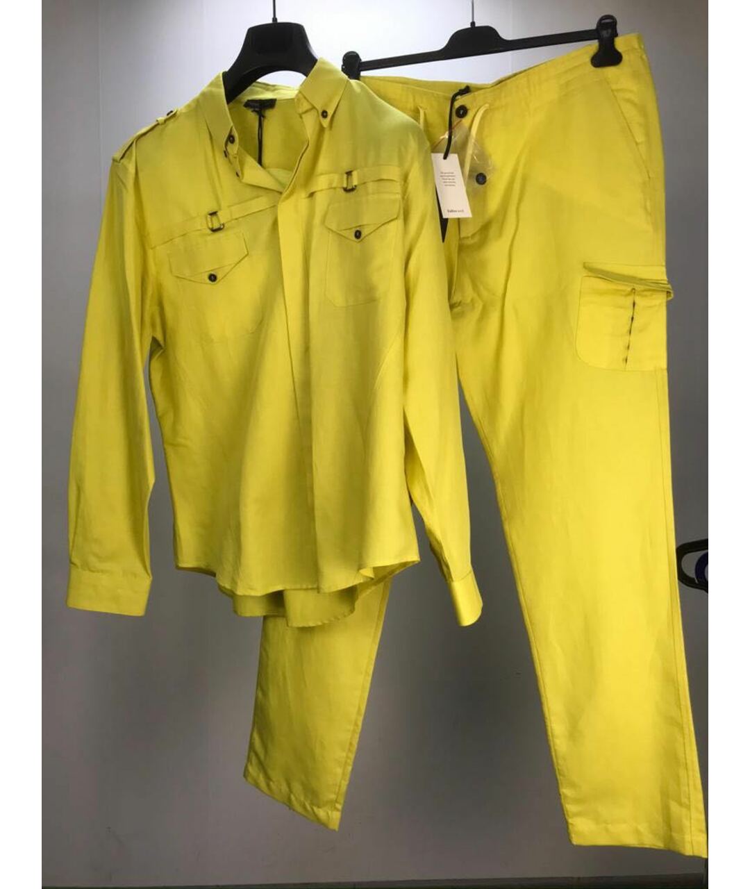 JOHN RICHMOND Желтый повседневный костюм, фото 2