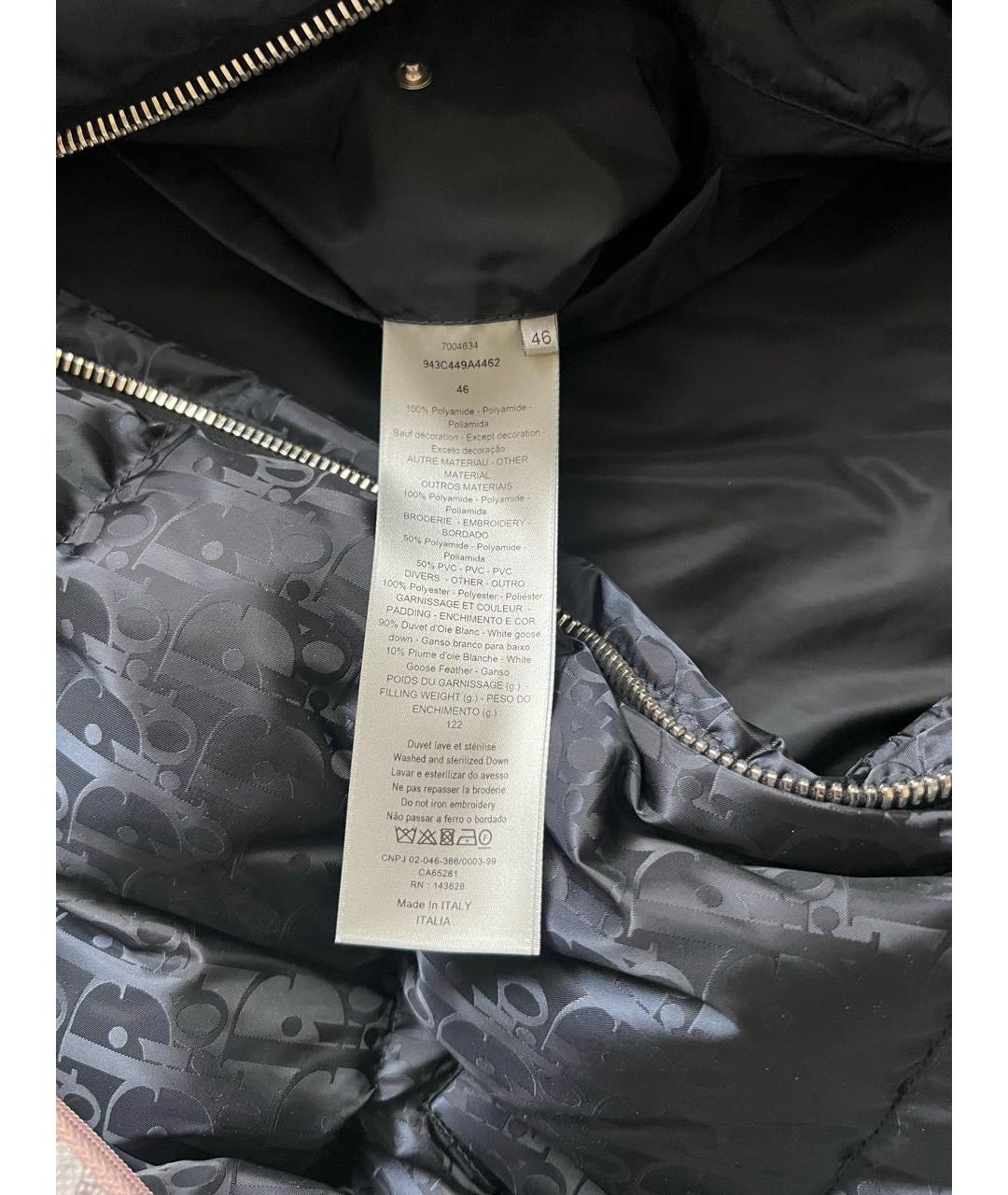 CHRISTIAN DIOR PRE-OWNED Черная полиамидовая куртка, фото 5