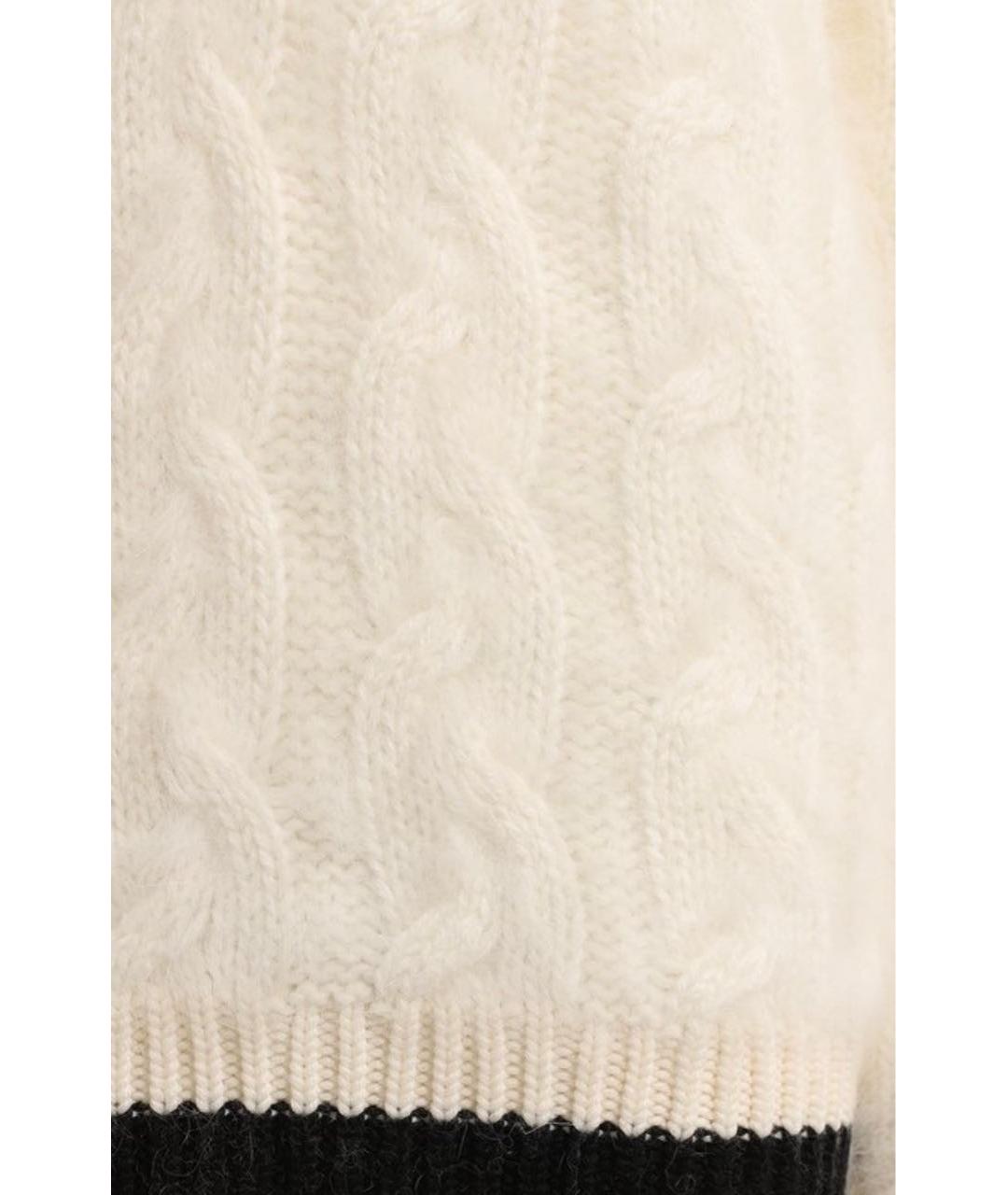 BALMAIN Белый шерстяной джемпер / свитер, фото 3