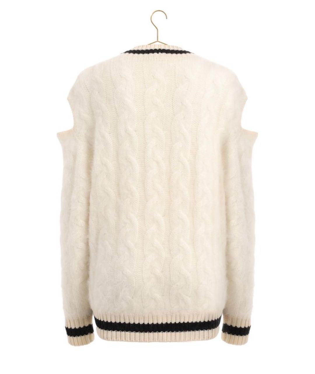 BALMAIN Белый шерстяной джемпер / свитер, фото 2