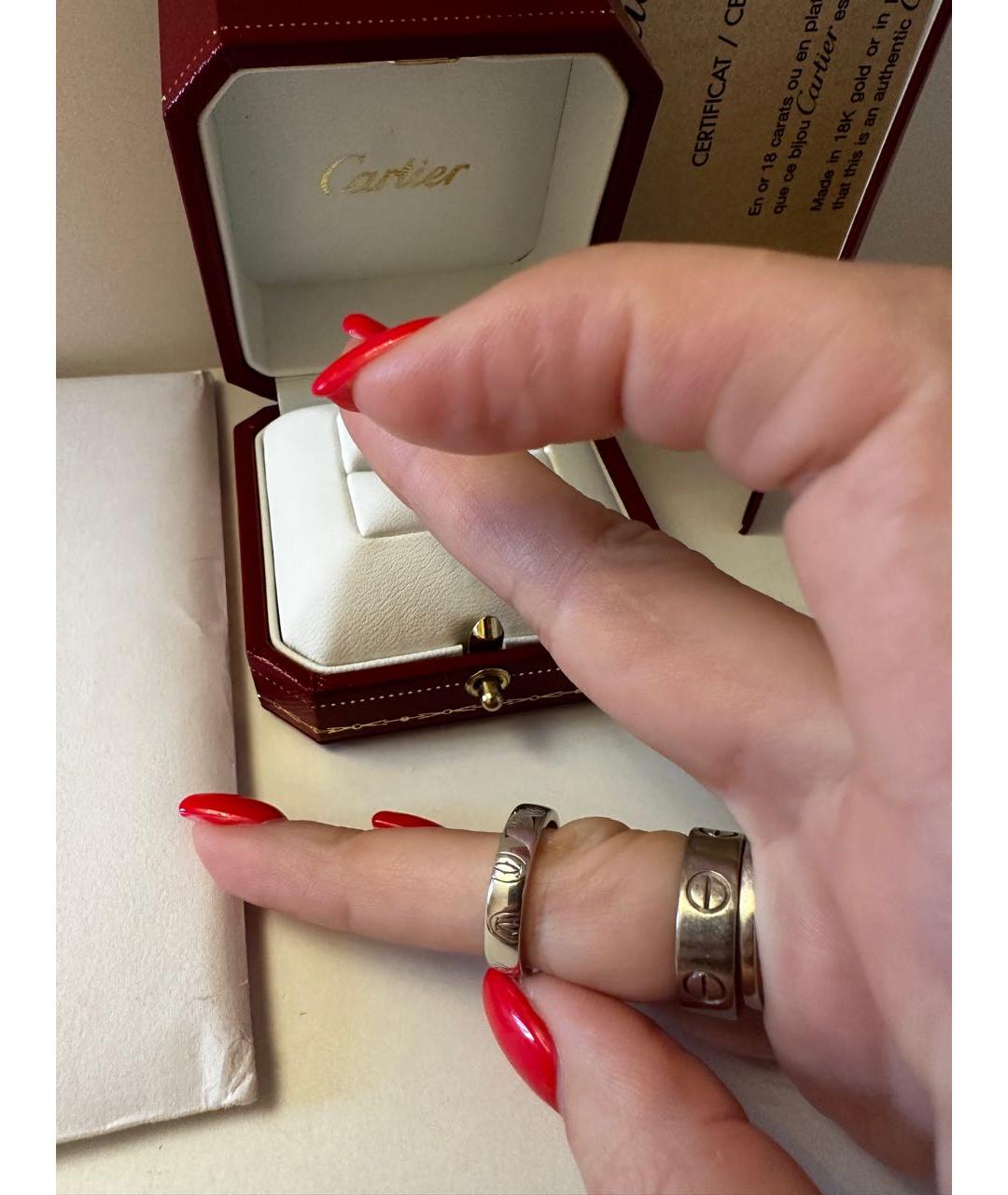 CARTIER Серебряное кольцо из белого золота, фото 2