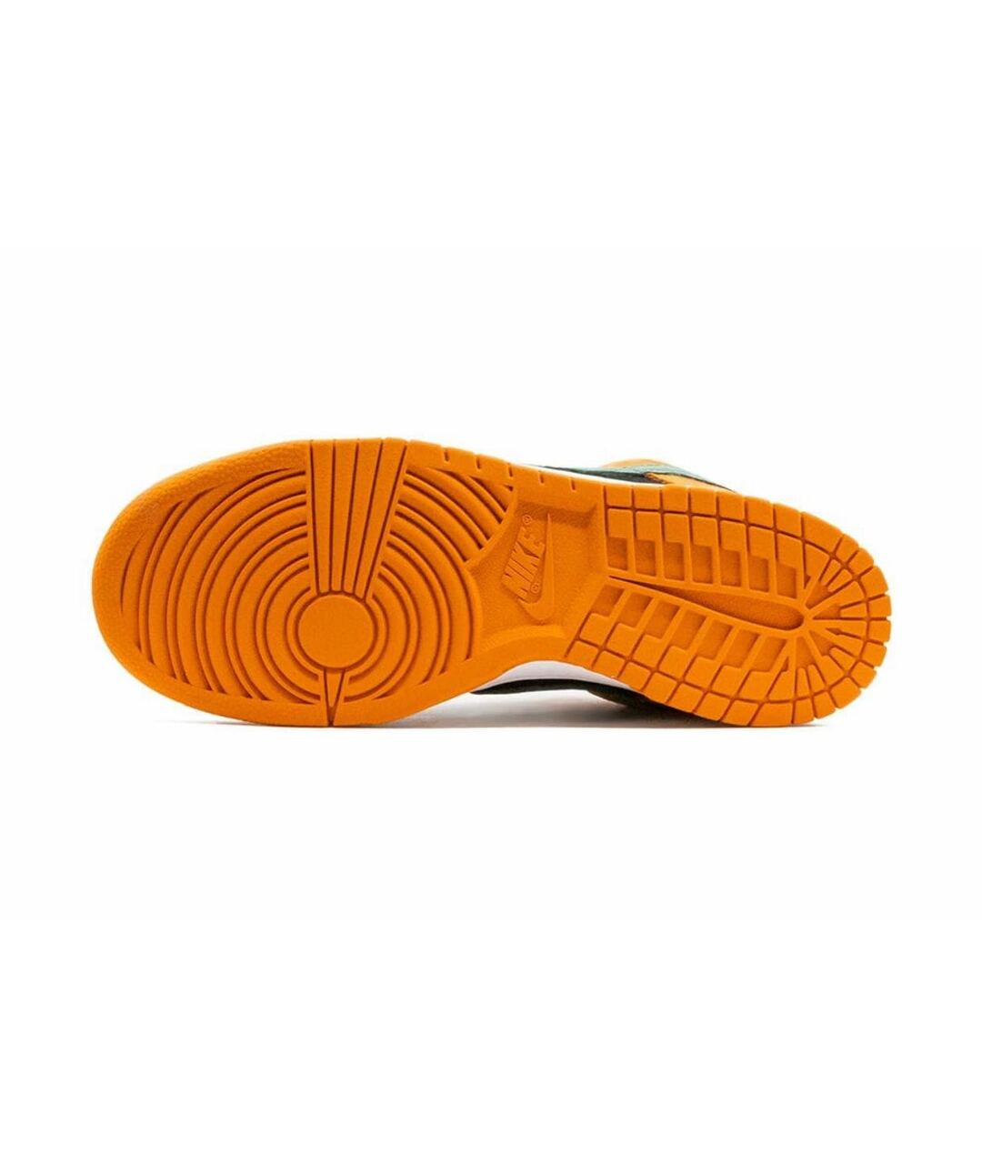 NIKE Оранжевое замшевые низкие кроссовки / кеды, фото 4