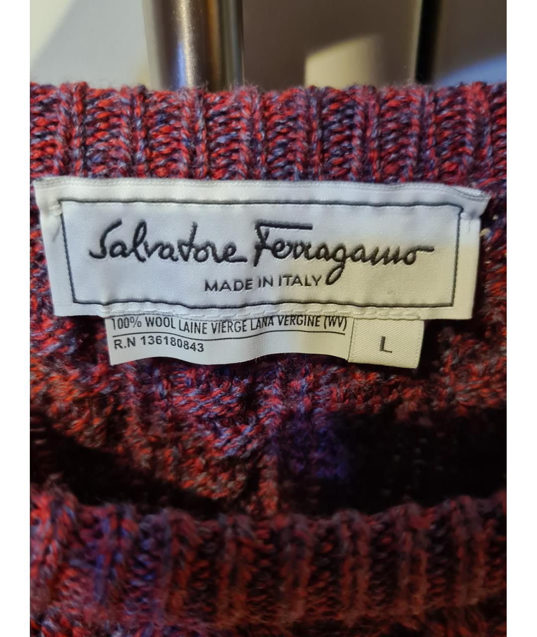 SALVATORE FERRAGAMO Мульти шерстяной джемпер / свитер, фото 3