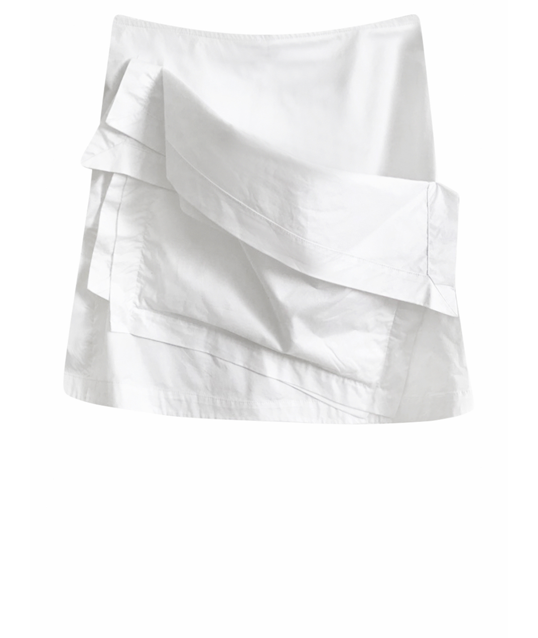 MCQ ALEXANDER MCQUEEN Белая хлопко-эластановая юбка мини, фото 1