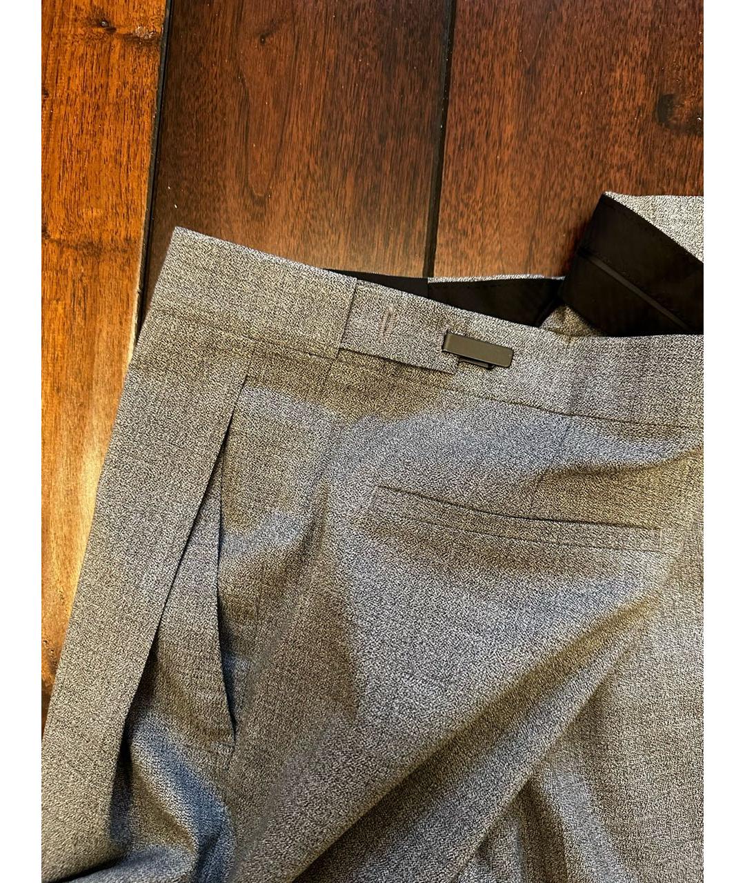 COS Серые шерстяные повседневные брюки, фото 4
