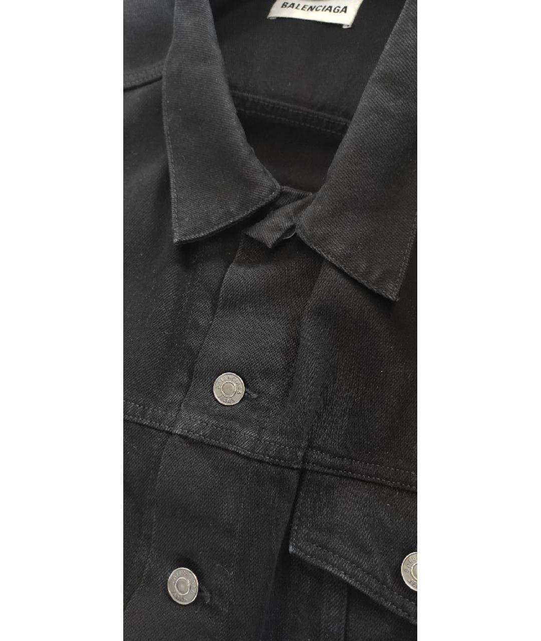 BALENCIAGA Черная хлопковая куртка, фото 6