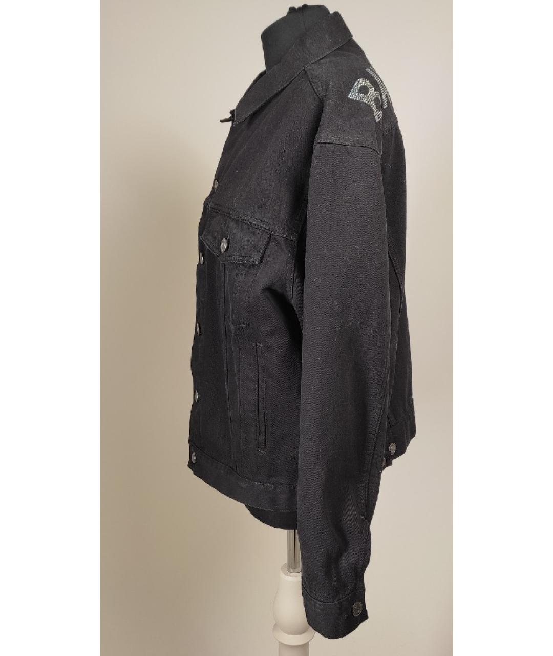 BALENCIAGA Черная хлопковая куртка, фото 2