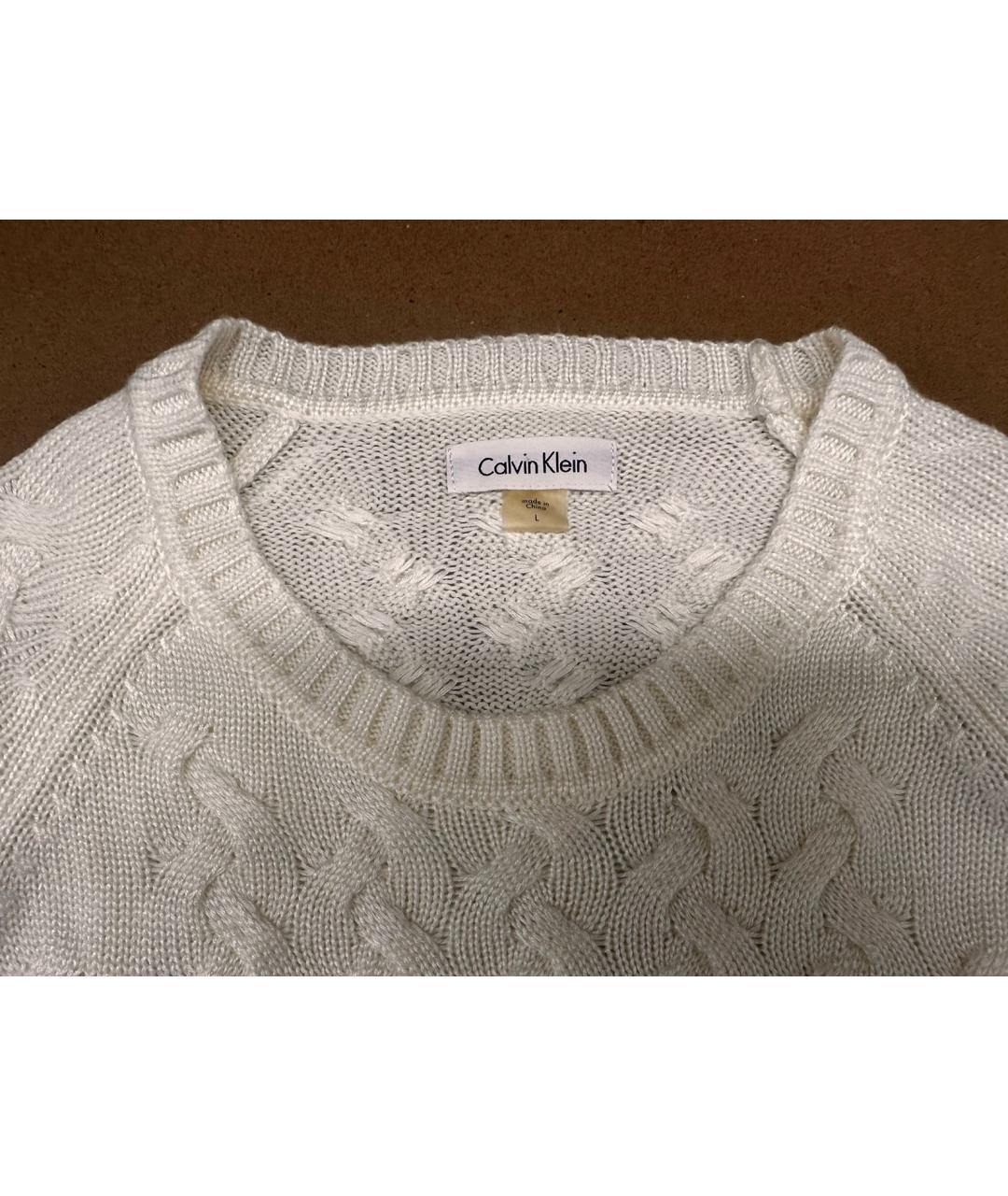 CALVIN KLEIN Белое повседневное платье, фото 3