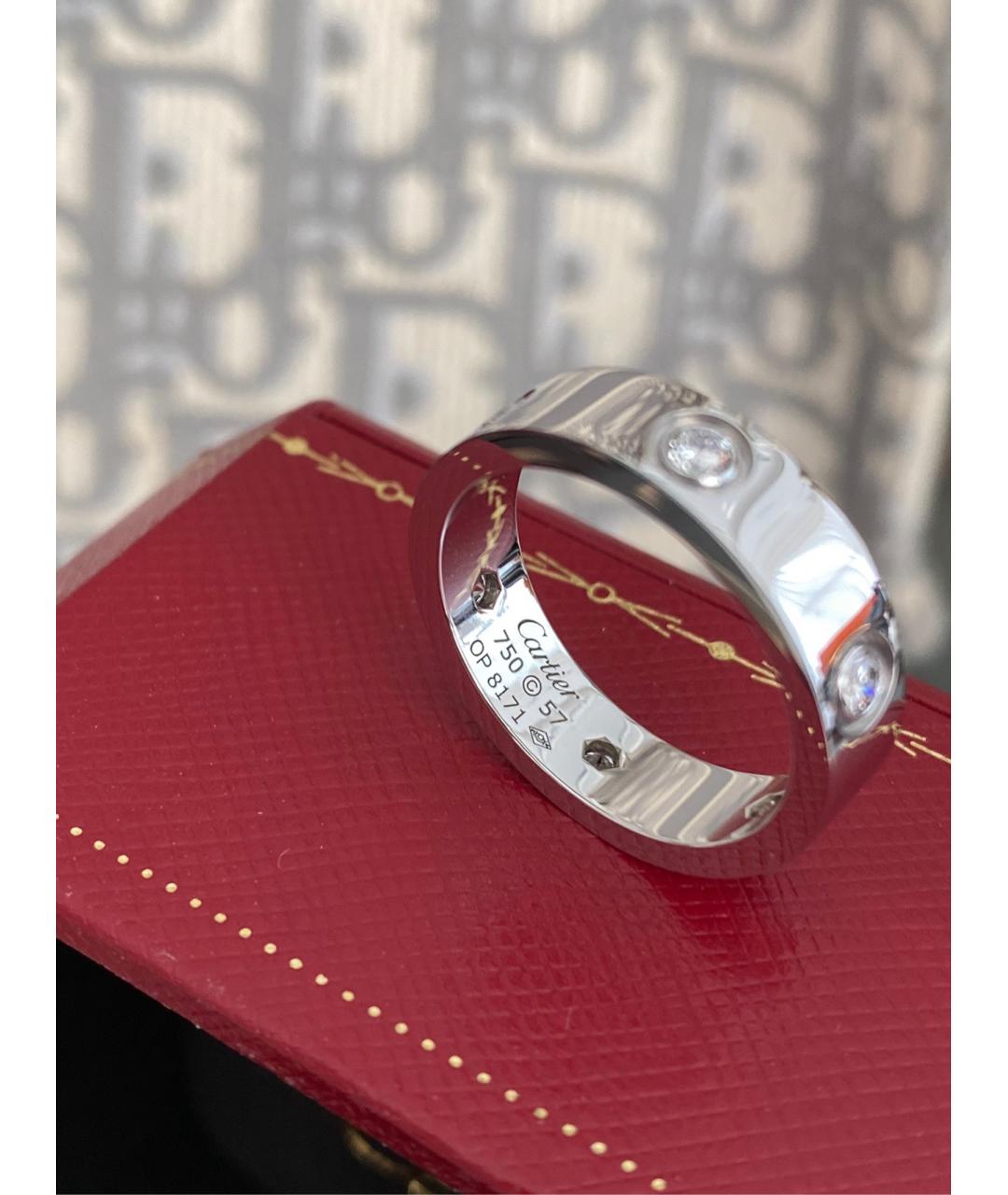 CARTIER Серебряное кольцо из белого золота, фото 5