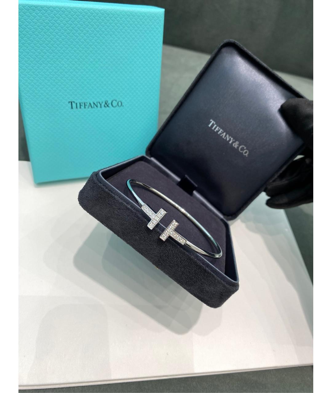 TIFFANY&CO Серебрянный браслет из белого золота, фото 6