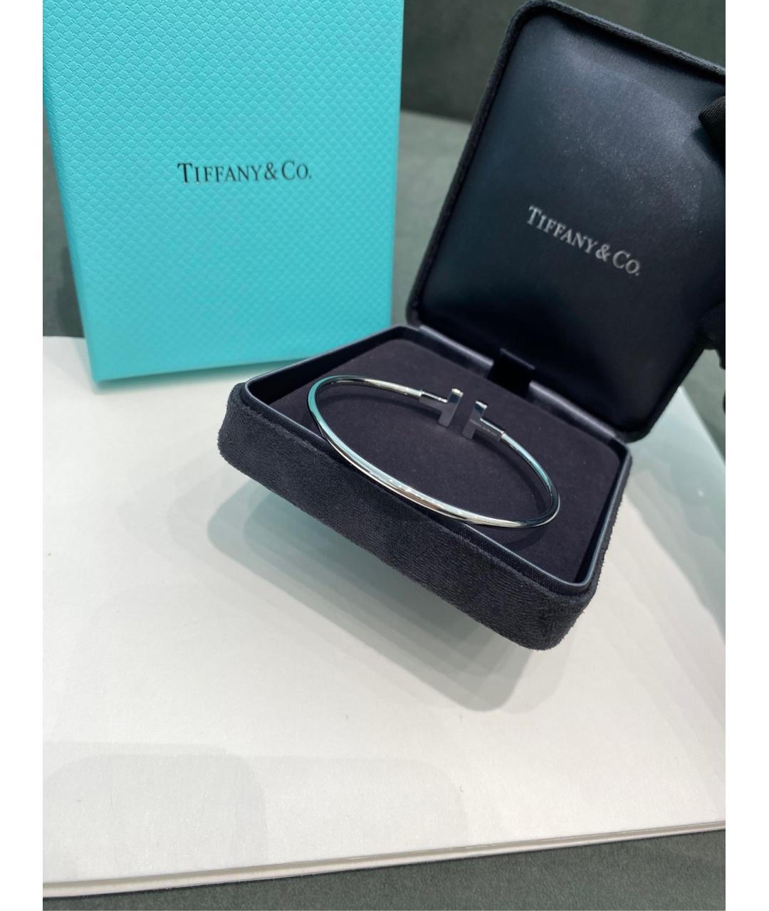 TIFFANY&CO Серебрянный браслет из белого золота, фото 2