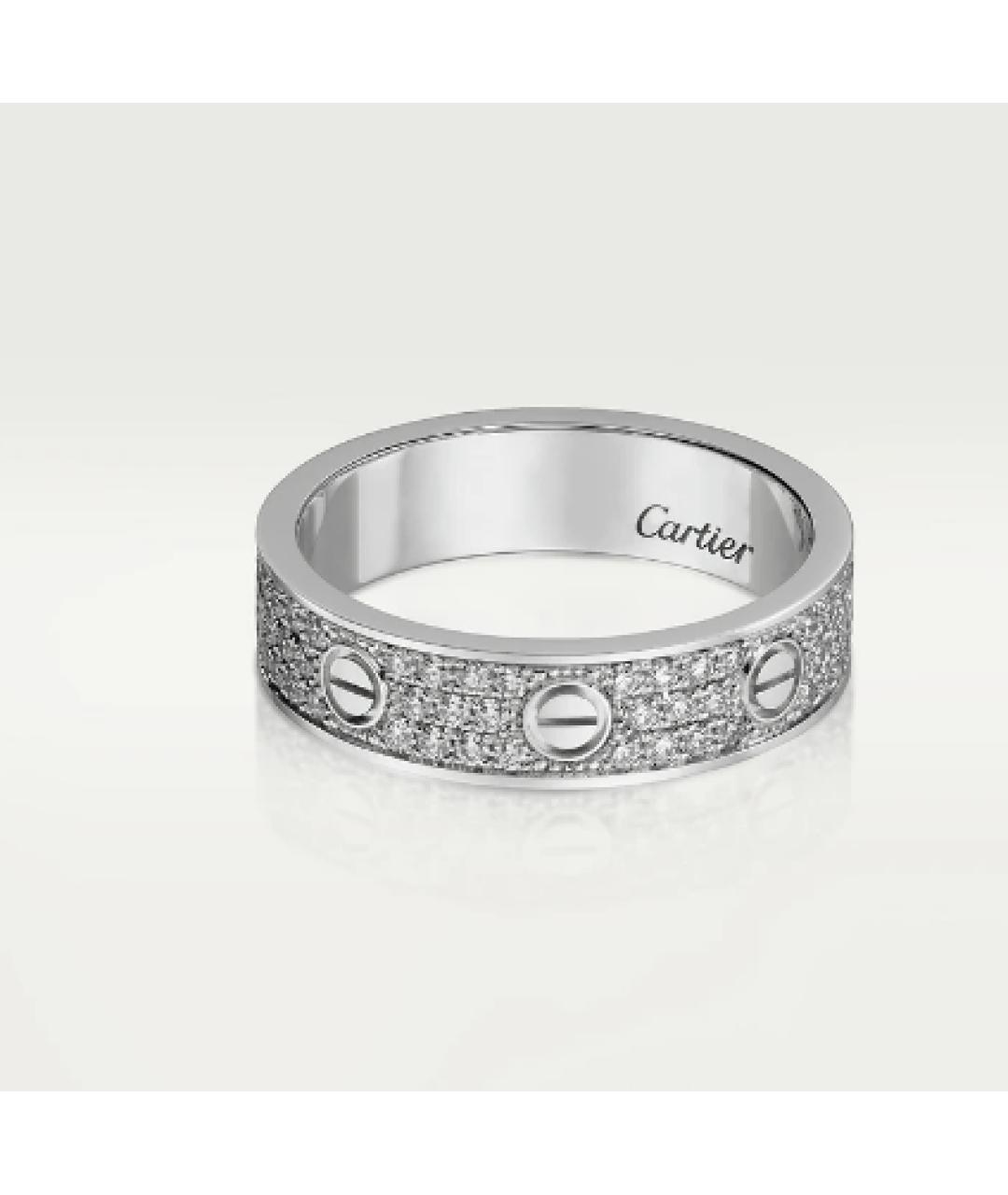 CARTIER Серебряное кольцо из белого золота, фото 6