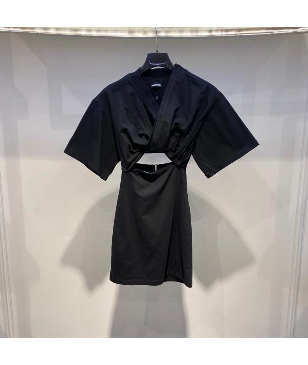 JACQUEMUS Черное коктейльное платье, фото 3