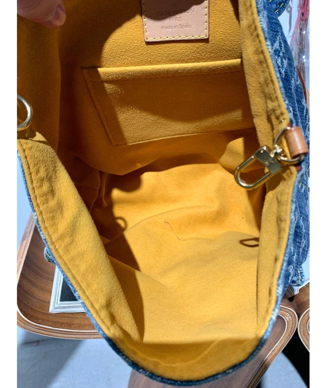 LOUIS VUITTON Синий деним рюкзак, фото 8