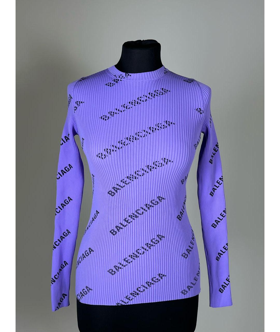 BALENCIAGA Фиолетовый джемпер / свитер, фото 6
