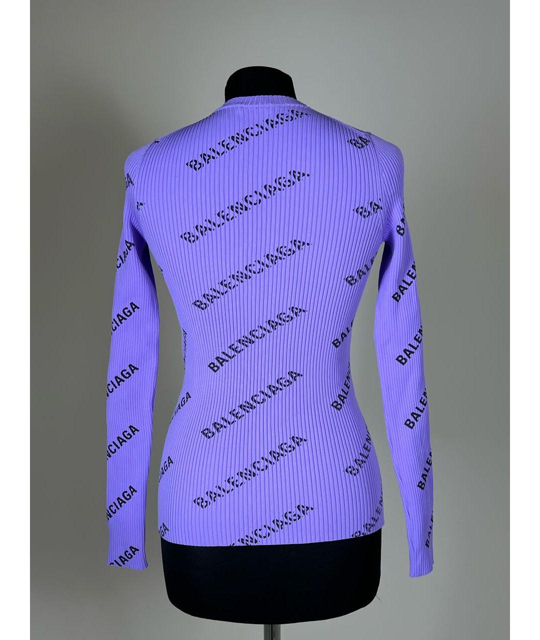 BALENCIAGA Фиолетовый джемпер / свитер, фото 2