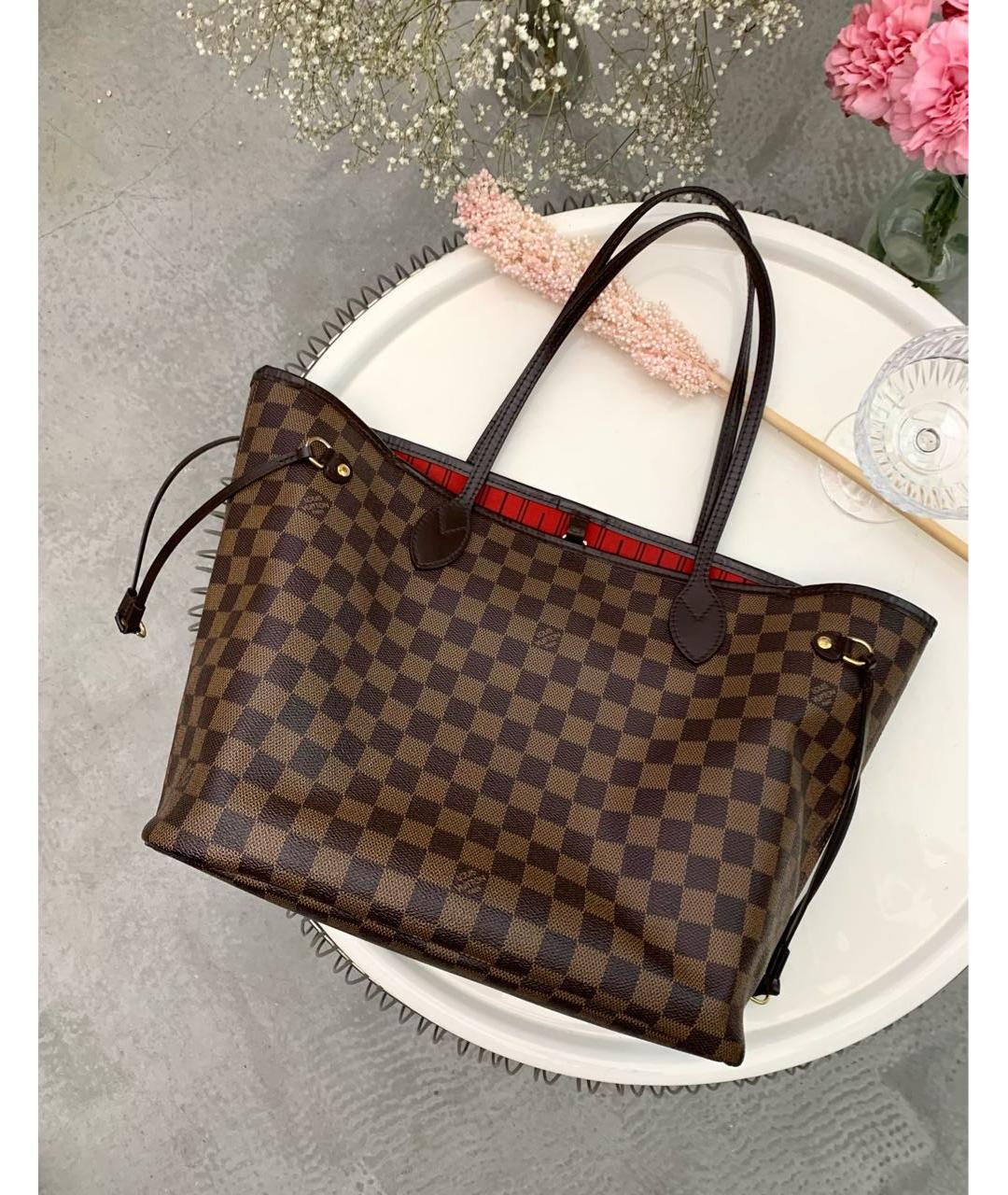 LOUIS VUITTON Коричневая сумка тоут, фото 5