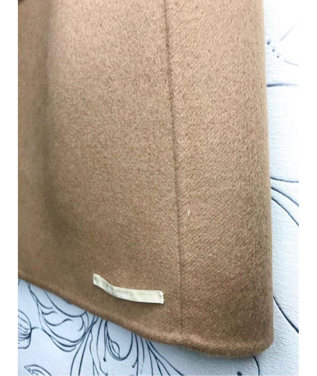 'S MAX MARA Бежевая шерстяная юбка миди, фото 5