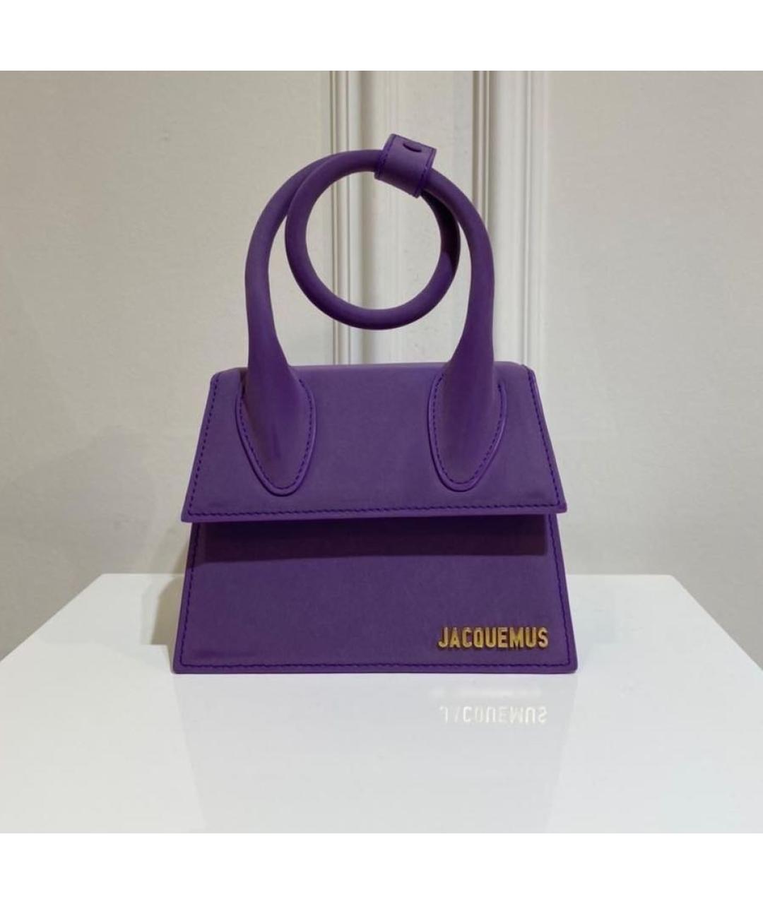 JACQUEMUS Фиолетовая сумка на плечо, фото 2