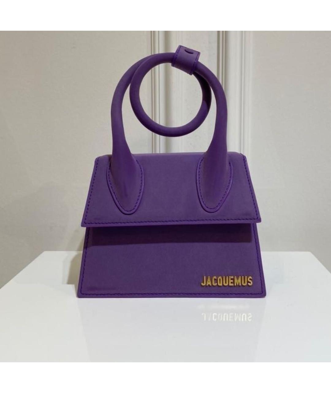 JACQUEMUS Фиолетовая сумка на плечо, фото 3