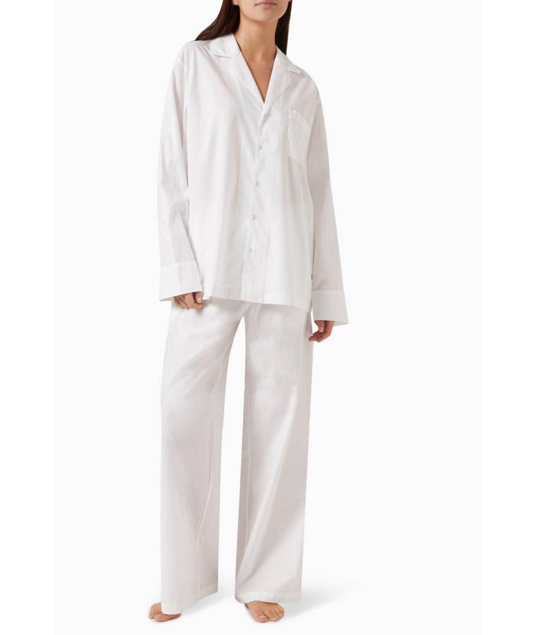 SKIMS Белая хлопковая пижама, фото 4