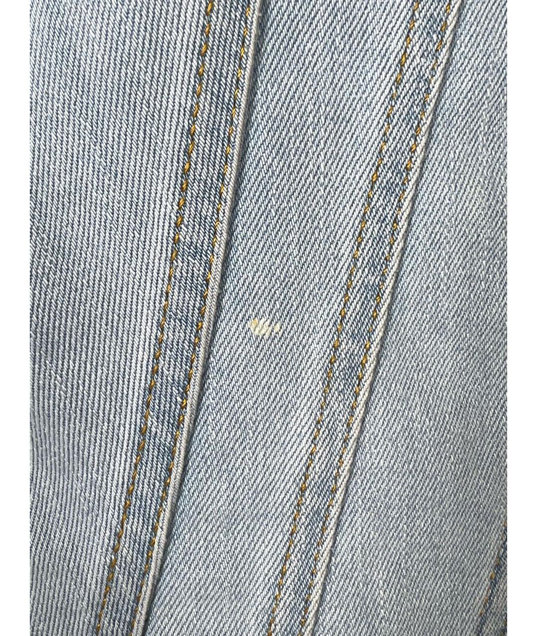 MUGLER Синие прямые джинсы, фото 6