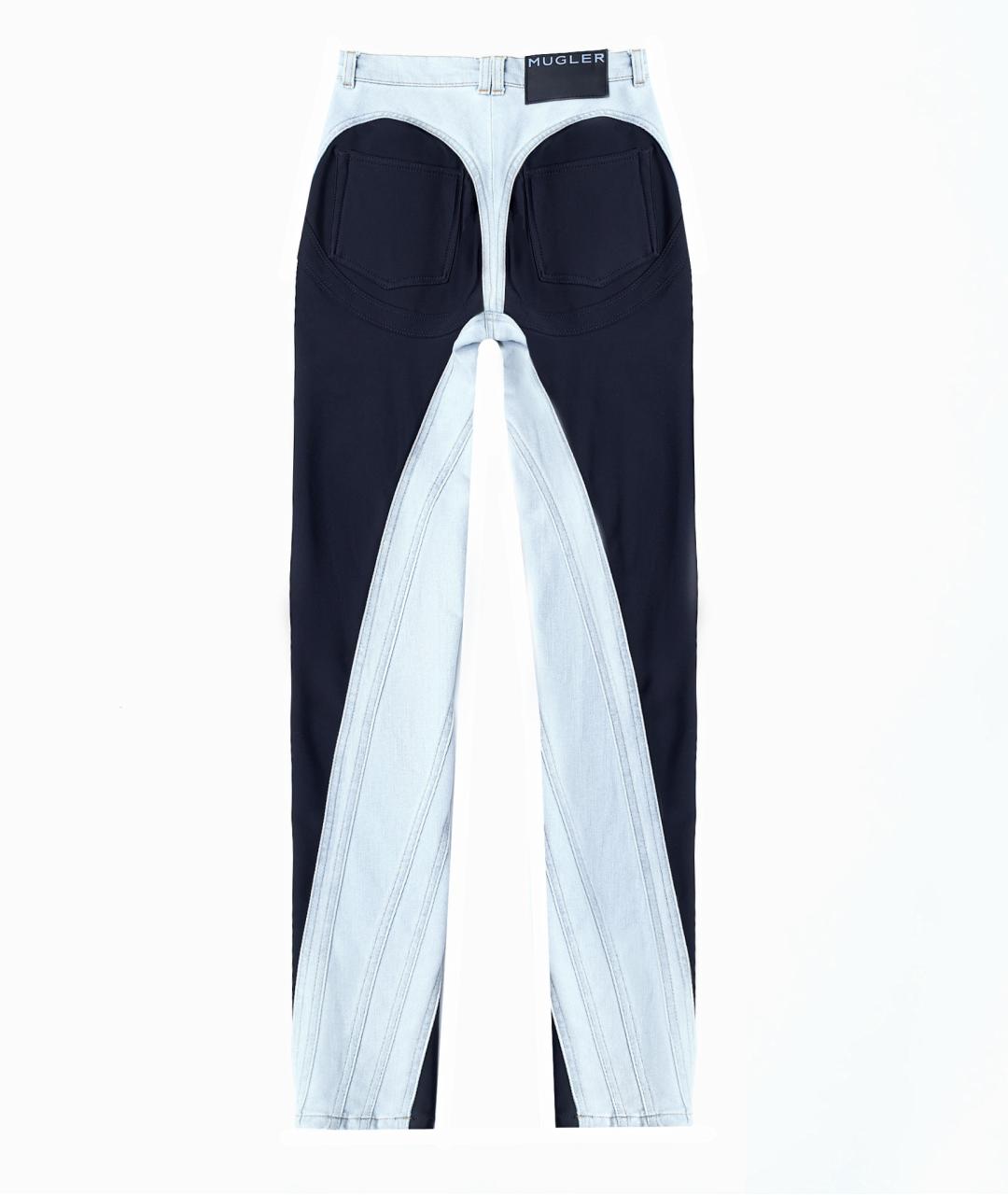 MUGLER Синие прямые джинсы, фото 2