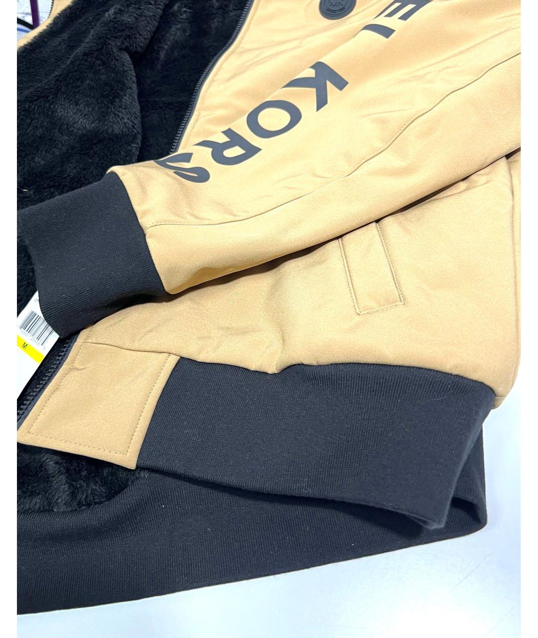 MICHAEL KORS Горчичная полиэстеровая куртка, фото 5
