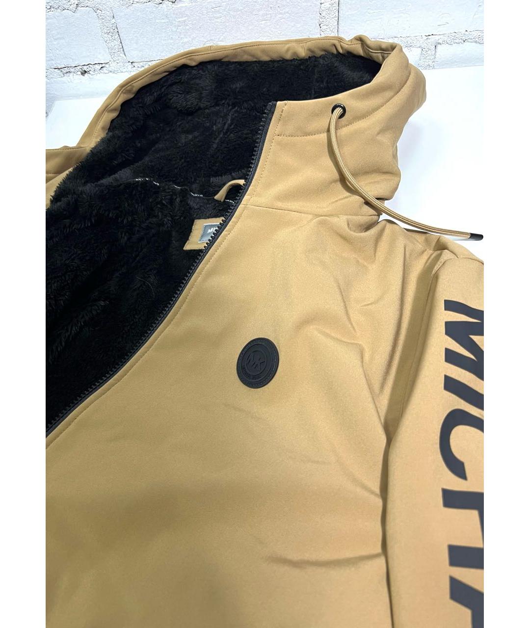 MICHAEL KORS Горчичная полиэстеровая куртка, фото 3