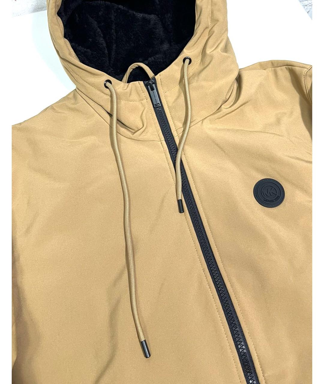 MICHAEL KORS Горчичная полиэстеровая куртка, фото 2