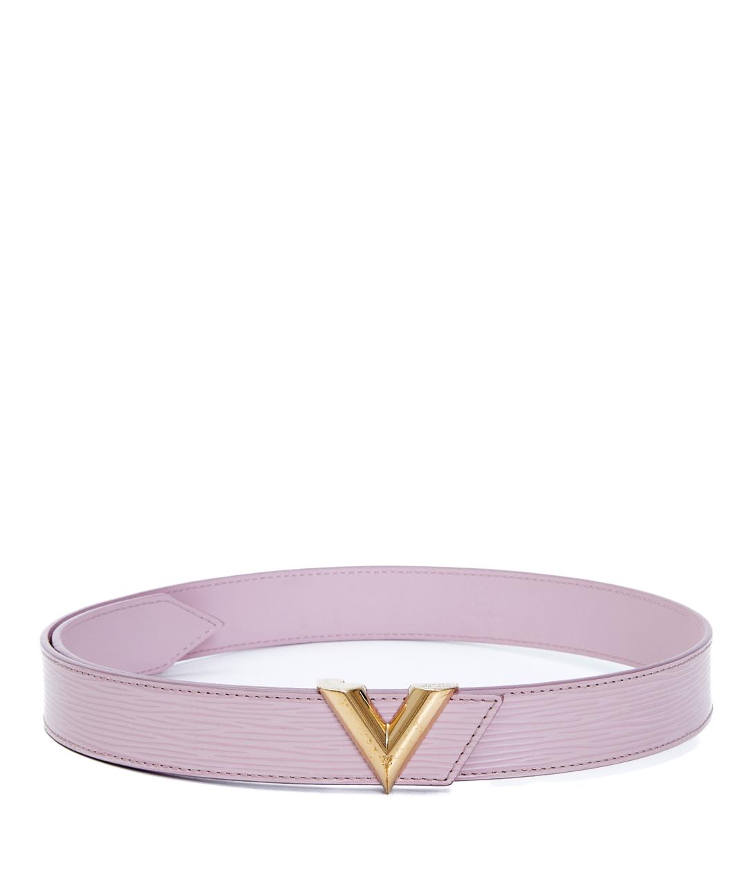 LOUIS VUITTON Розовый кожаный ремень, фото 1