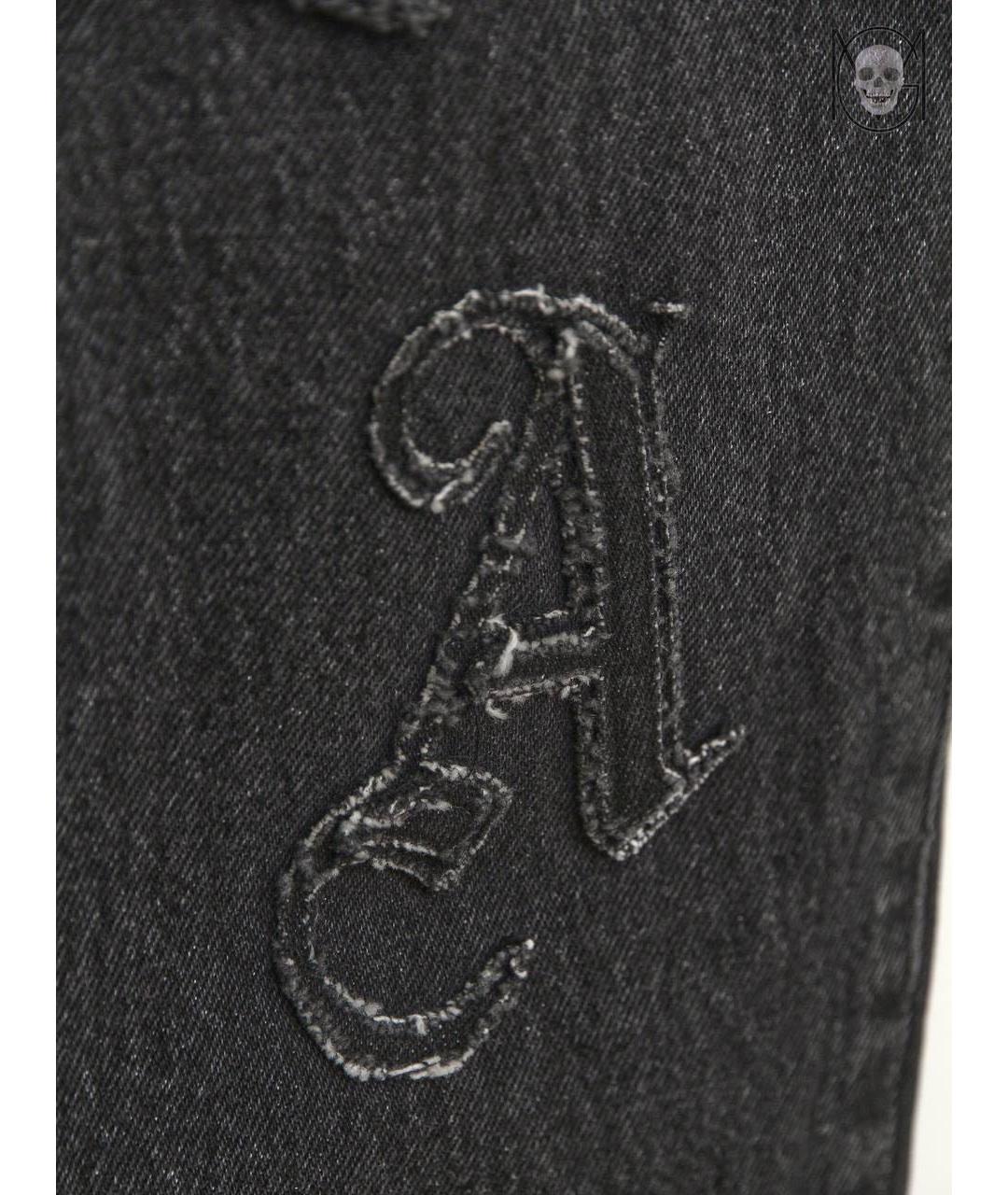 PALM ANGELS Черные хлопко-полиэстеровые джинсы, фото 6