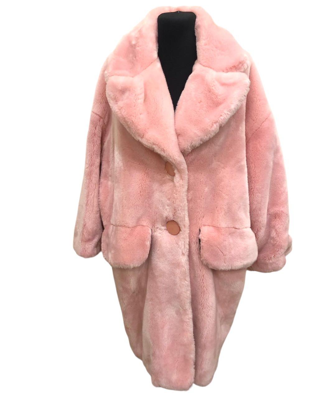 VIVETTA Розовое меховое пальто, фото 1