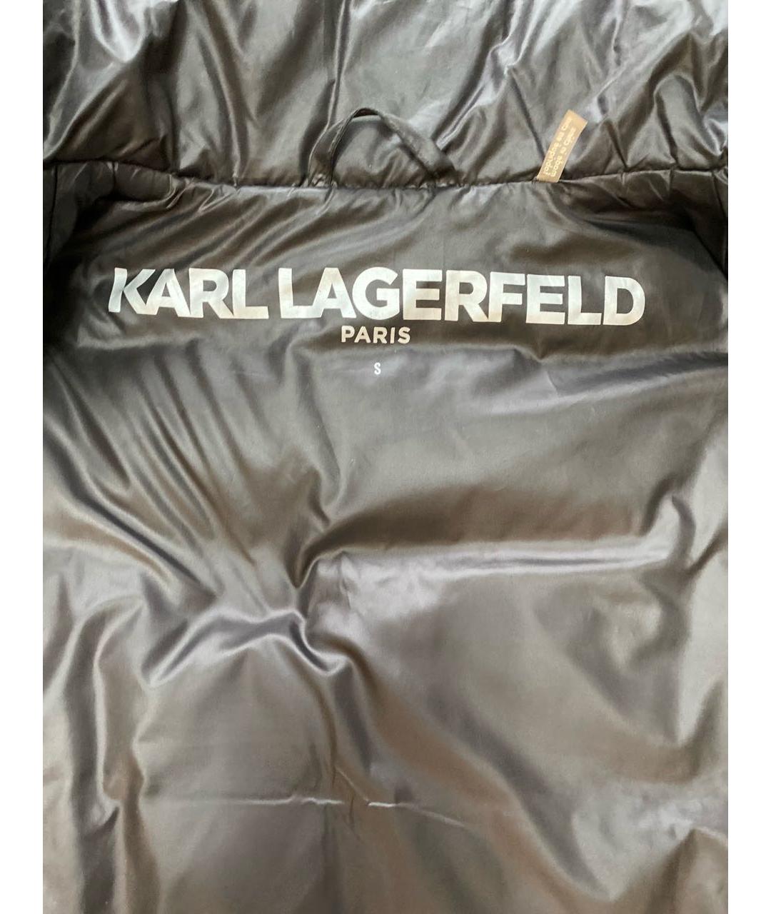 KARL LAGERFELD Серая полиэстеровая куртка, фото 6