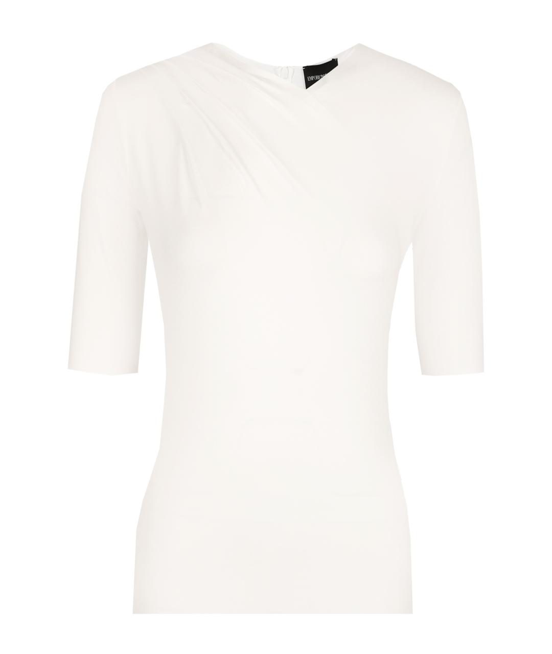 EMPORIO ARMANI Белая вискозная блузы, фото 1