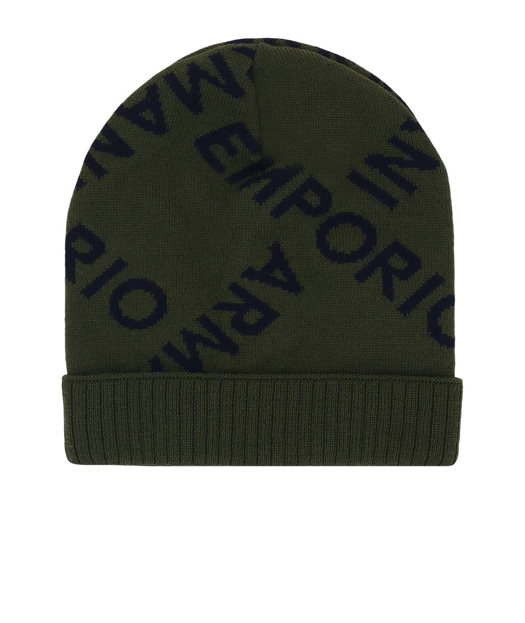 EMPORIO ARMANI Зеленая шапка, фото 2