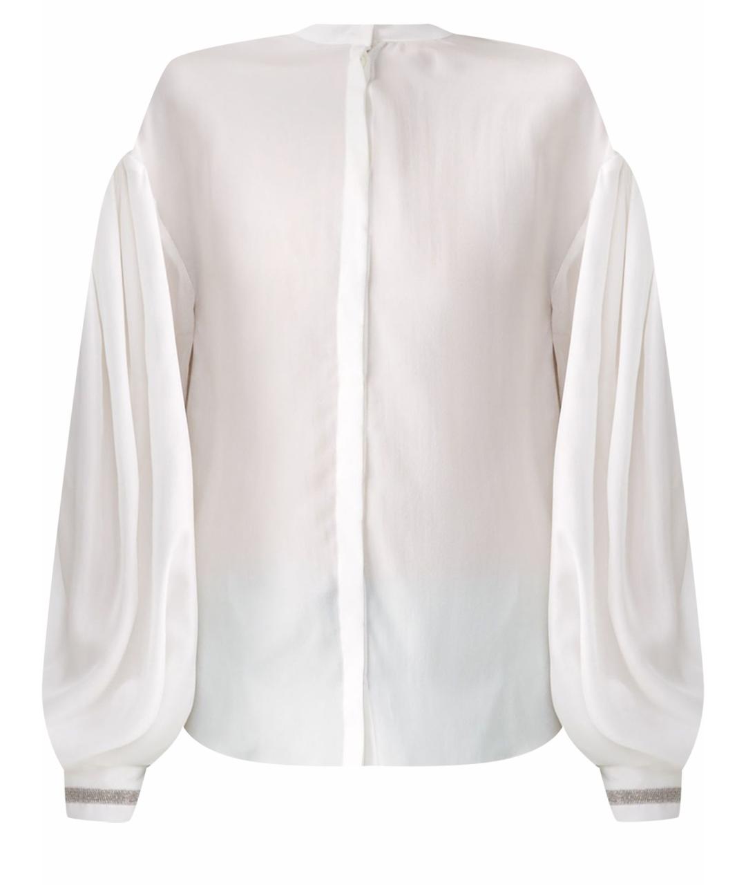 FABIANA FILIPPI Белая шелковая рубашка, фото 1