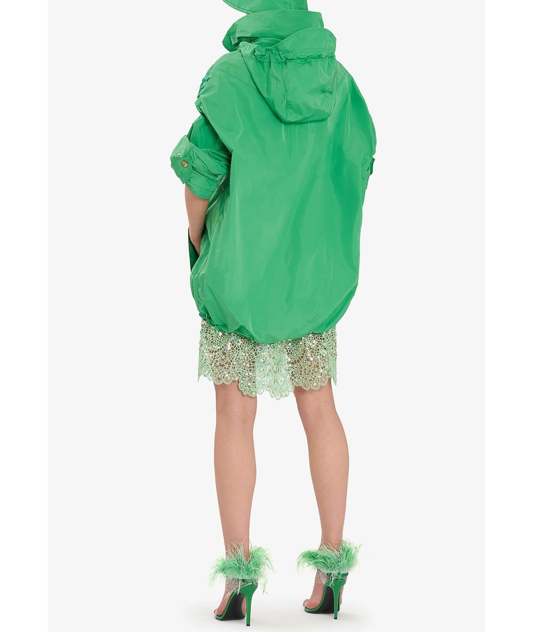 ERMANNO SCERVINO Зеленая полиэстеровая куртка, фото 3