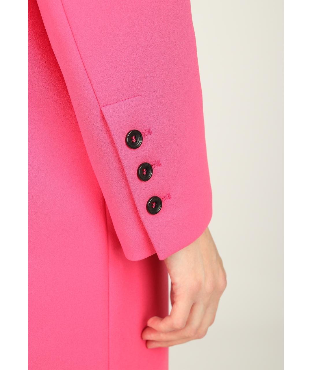 ERMANNO SCERVINO Розовое хлопковое пальто, фото 4
