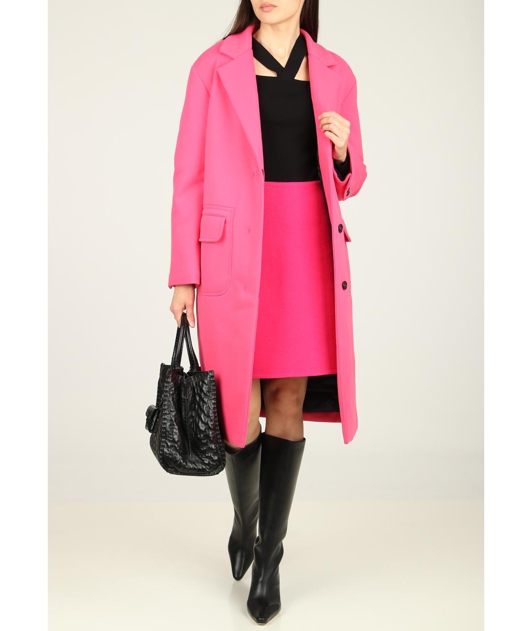 ERMANNO SCERVINO Розовое хлопковое пальто, фото 2