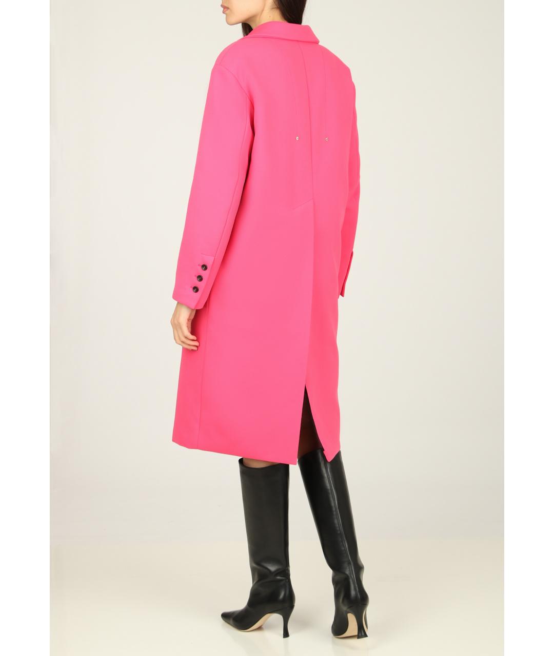 ERMANNO SCERVINO Розовое хлопковое пальто, фото 3