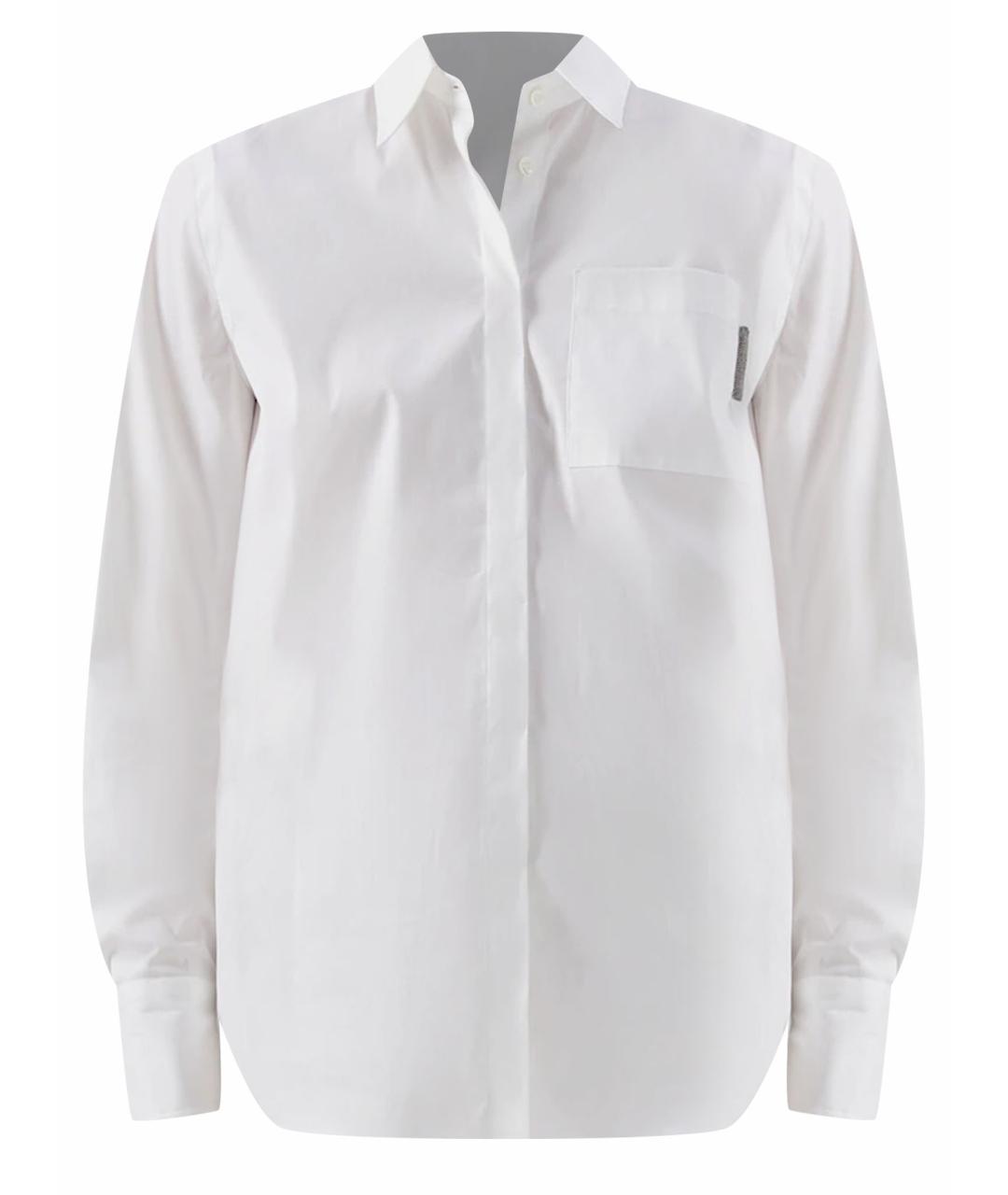 BRUNELLO CUCINELLI Белая хлопковая рубашка, фото 1